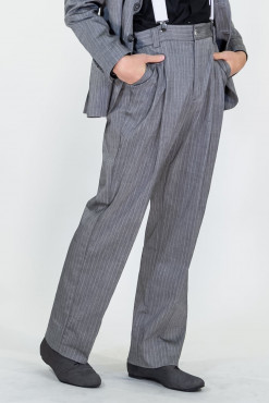 Pantalone El Puntazo gessato grigio
